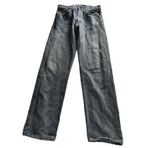 Vintage Levi’s 505 Black Faded Jeans 32x32 Orange Tab Rare